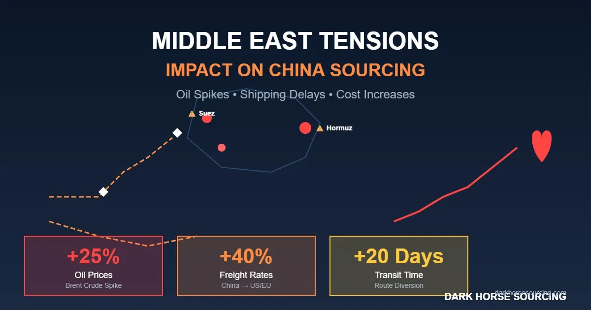 Middle East Tensions: How the US-Israel-Iran Conflict is Impacting Your China Sourcing Costs in 2026